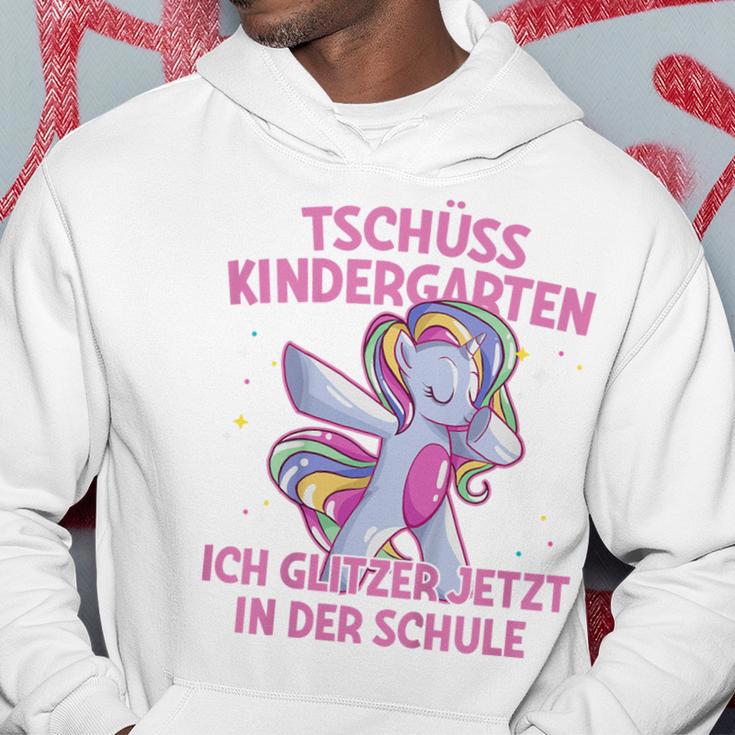 Tschüss Kindergarten Ich Glitzer In Der Schule Einschulung German Kapuzenpullover Lustige Geschenke