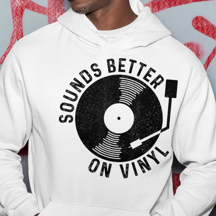 Vinyl Record Dj Record Retro Gray Kapuzenpullover Lustige Geschenke