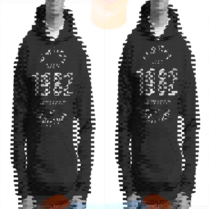 1982 Limited Edition Birth Year Milestone Birthday Vintage Hoodie