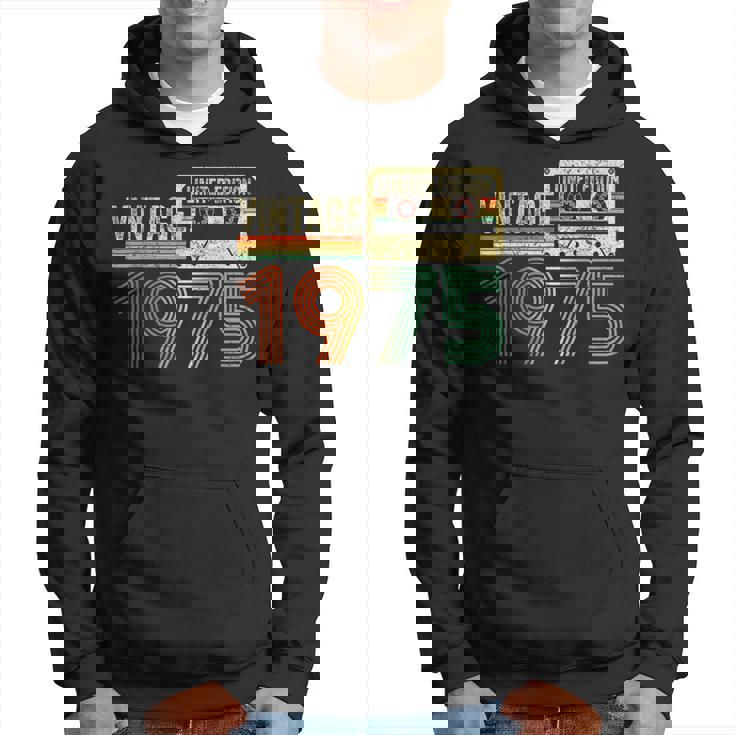 49 Year Old Vintage 1975 49Th Birthday Cassette Tape Hoodie