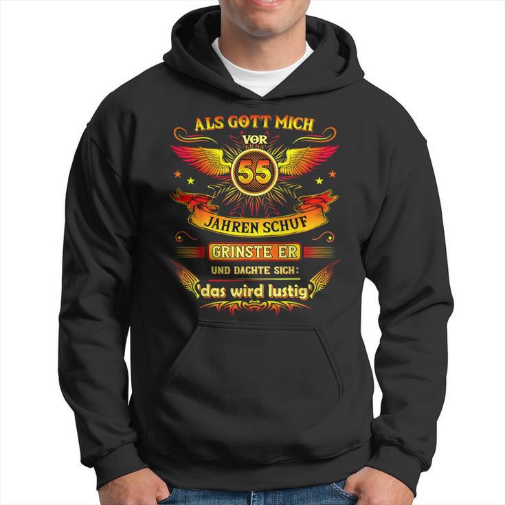 55Th Birthday Als Gott Michor 55 Jahre Schuf Grinste Er 55Th Kapuzenpullover