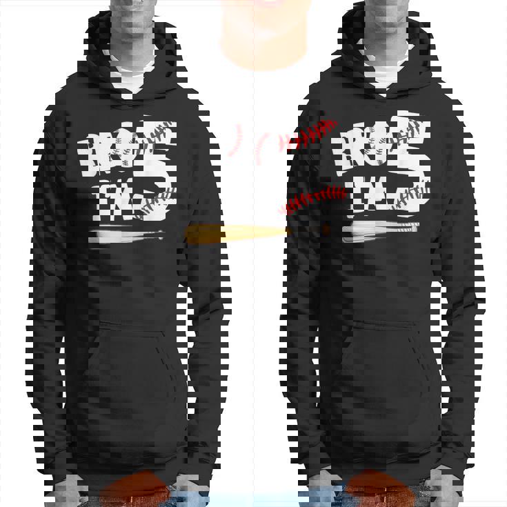 5Th Birthday Boy Bro I'm 5 Year Old Baseball Theme Hoodie