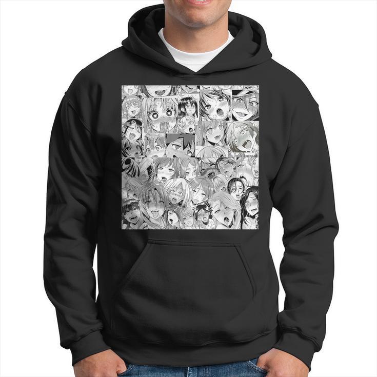 Ahegao Otaku Anime Dripping Drooling Anime Weeb Love Kapuzenpullover