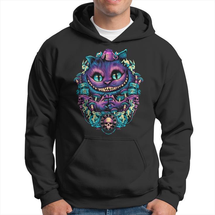 Alice In Wonderland Cheshire Cat All Mad Here Kapuzenpullover