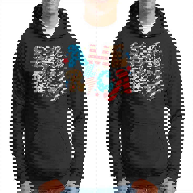 America 4Th Of July Independence Day 1776 Vintage Retro Hoodie