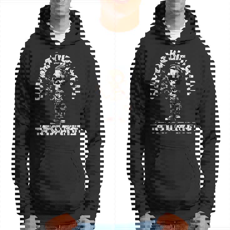 Apoya A Tu Esqueleto De Artista De Tatuajes Local Sudadera