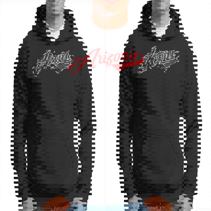 Arizona Baseball Distressed Retro Vintage Hoodie