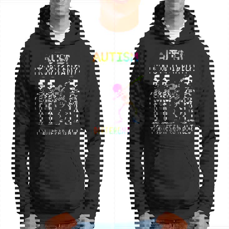 Autism Consapevolezza Dabbing Regalo Autismo It's Not A Disability Felpa con cappuccio