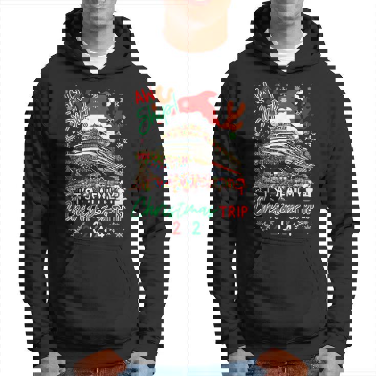 Aw Ship Its A Christmas Cruise Trips 2024 Family Matching Hoodie