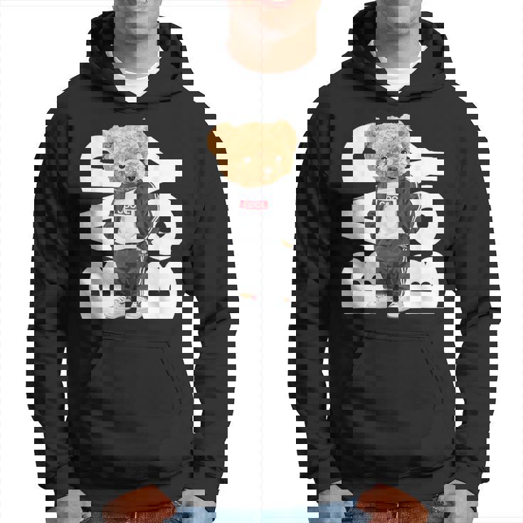 Bad Boy Teddy Bear Graphic Style Fun Felpa con cappuccio