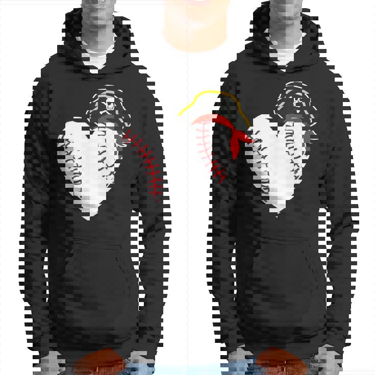 Baseball Pirate For Baseball Player Pitcher Catcher Hoodie