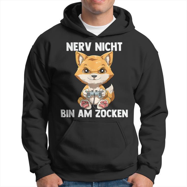 Bin Am Zocken Gaming Fox Kapuzenpullover