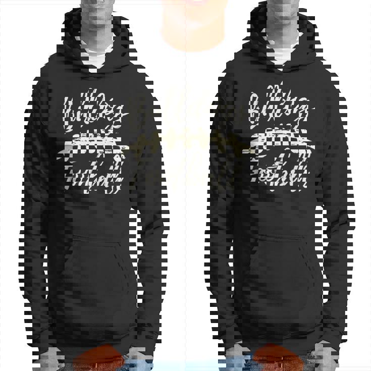 Bulldogs Football School Spirit Team Mascot Game Day Night Hoodie