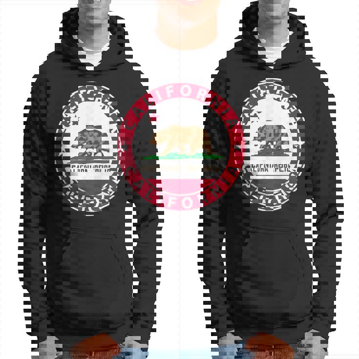 Californie California Drapeau D'ours Usa Etats-Unis America Sweat à capuche