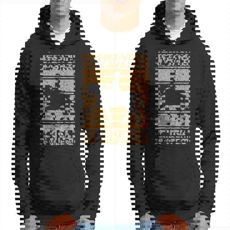 Horse Hoodie Girl Attention À La Cavalière Le Cheval Est Inoffensif, Cavalière Sweat À Horsey Presents