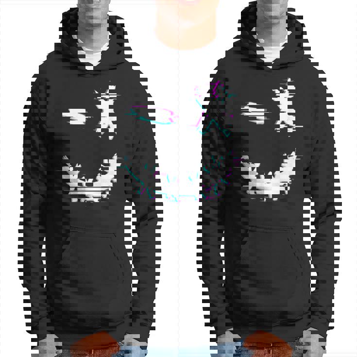 Cool Techno Glitch Smile Trippy Goa Rave Abiti Uomo Donna Felpa con cappuccio