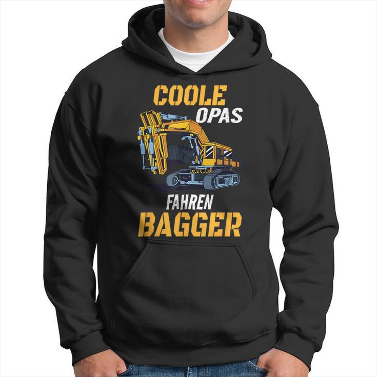 Coole Opas Fahren Bagger Digger Driver Grandpa Kapuzenpullover