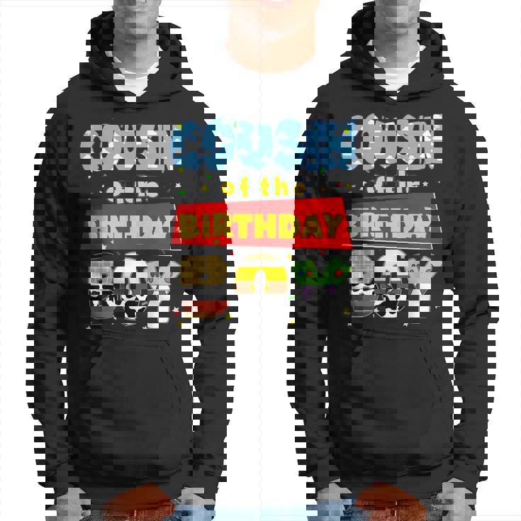 Cousin Of The Birthday Boy Cowboy Family Party Decorations Hoodie