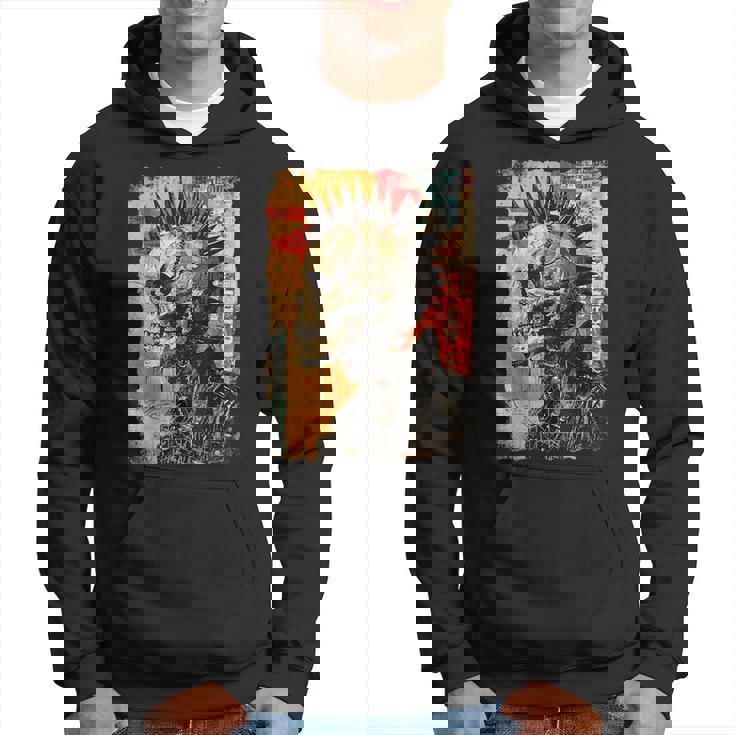 Crâne De Motard Graffitiintage Horreur Crâne Sweat à capuche