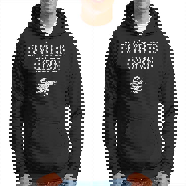 Im With The Crayon Matching Partner Couple Costume Halloween Hoodie