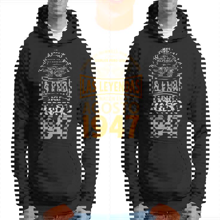 Cumpleaños Hombre Regalos Las Leyendas Agosto 1947 Sudadera