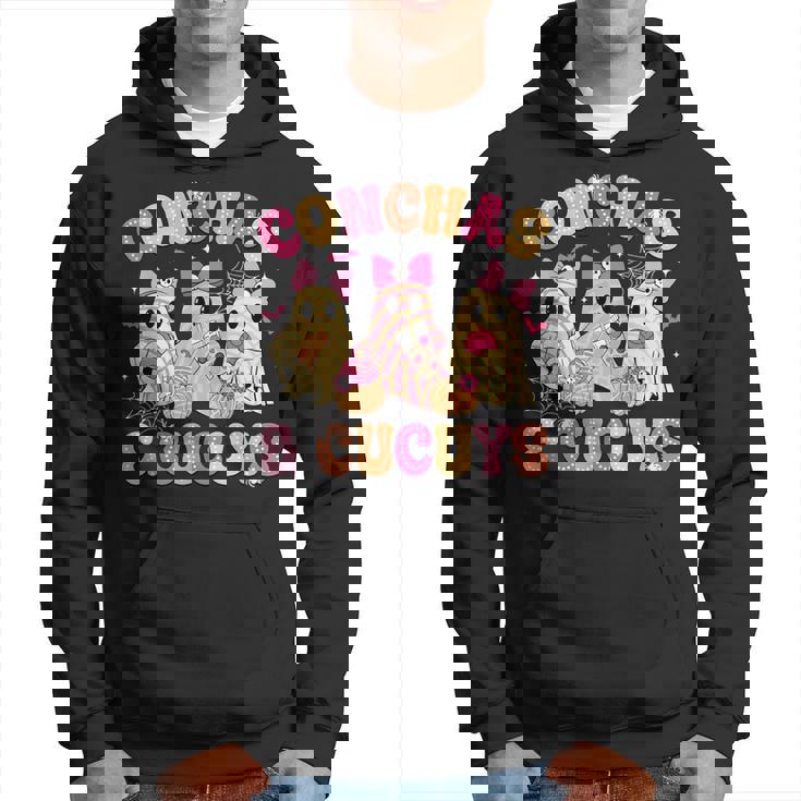 Cute Conchas And Cucuys Ghost Mexican Halloween Ghost Hoodie