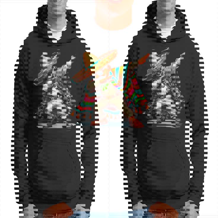 Dabbing Mexican Poncho Cinco De Mayo Boys Sombrero Dab Hoodie