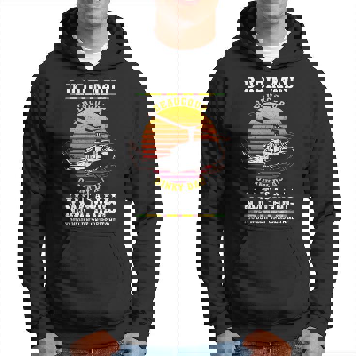 Di Di Mau Beaucoup Dinky Dau Vintage Us Army Vietnam Veteran Hoodie