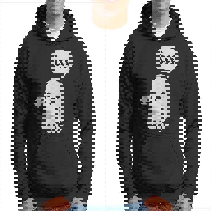 Disapprovazione Fantasma Boo Ghost Felpa con cappuccio