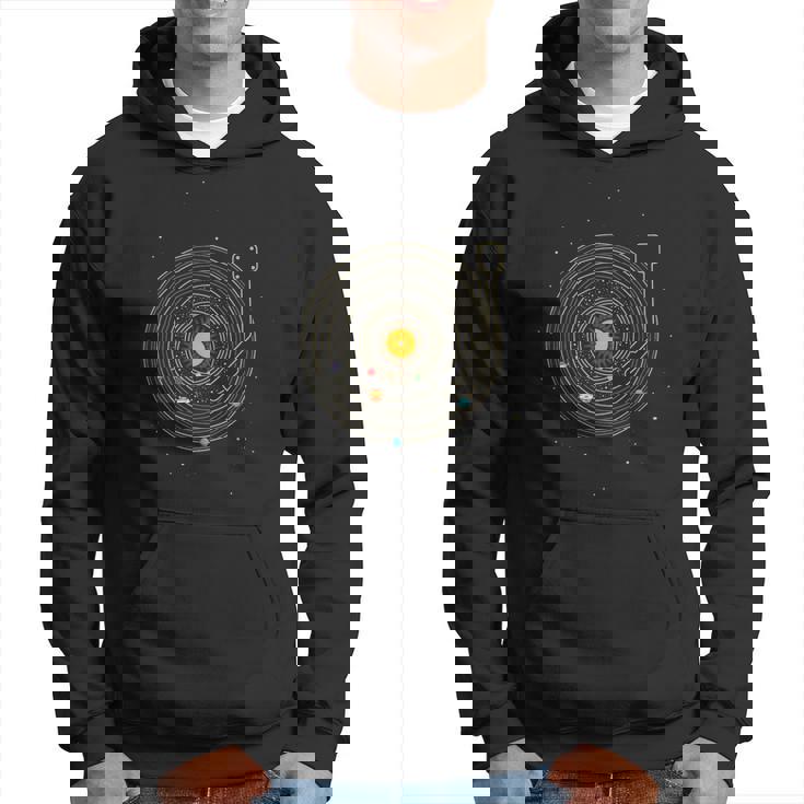 Disco Deinilo Con Sistema Solar De Planetas Astro Music Sudadera