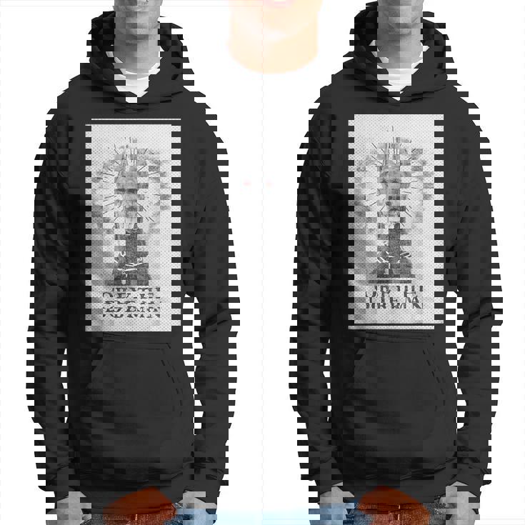 Divertente Camicia Doberman Obey The Doberman Felpa con cappuccio