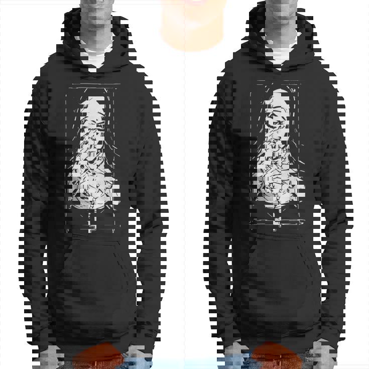 Divertente Unholy Drug Suora Costume Essenziale Felpa con cappuccio