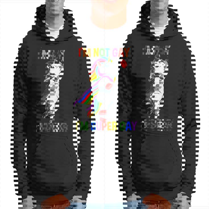 Divertido Lgbtq Super Gay Unicorn Sudadera