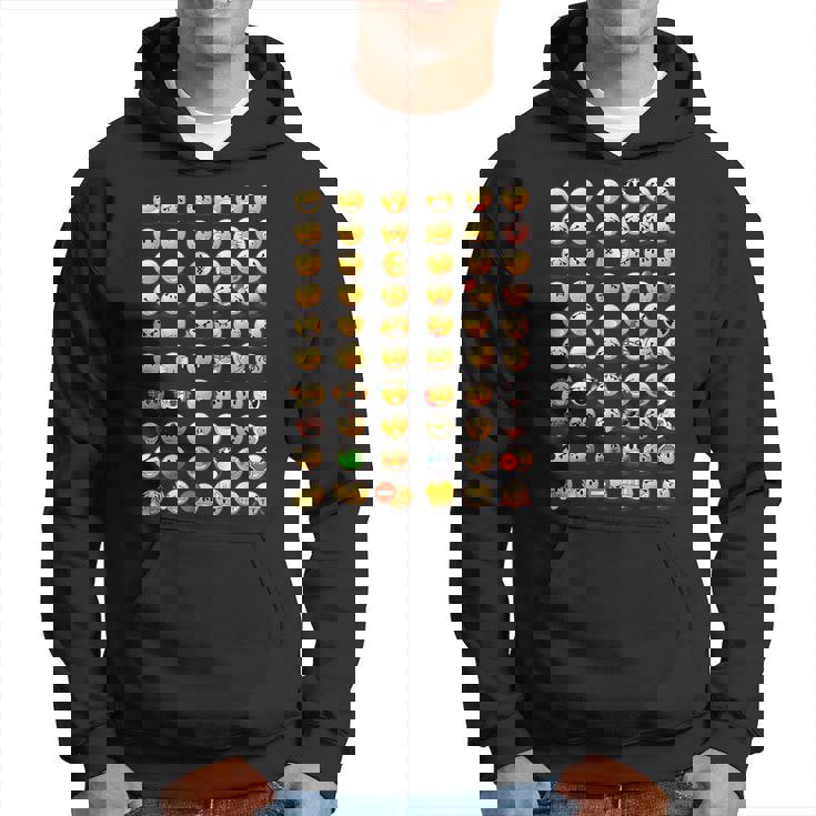 Divertidos Emoticonos Felices Con Caras De Sonrisas Del Teclado Sudadera