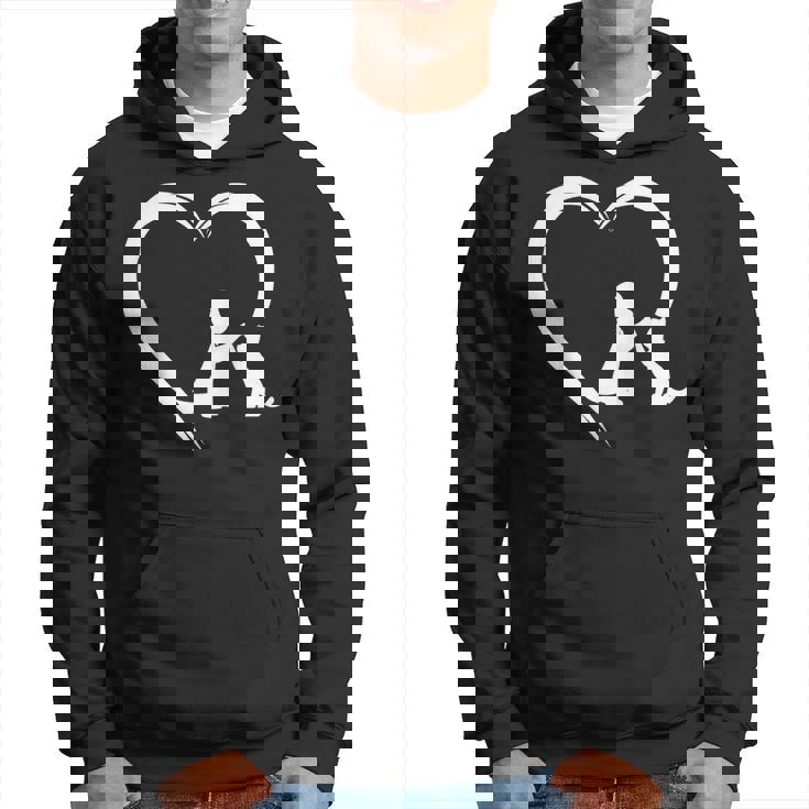 Dog Puppy And Baby Cat Heart Animal Dog & Cat Pet Lovers Hoodie