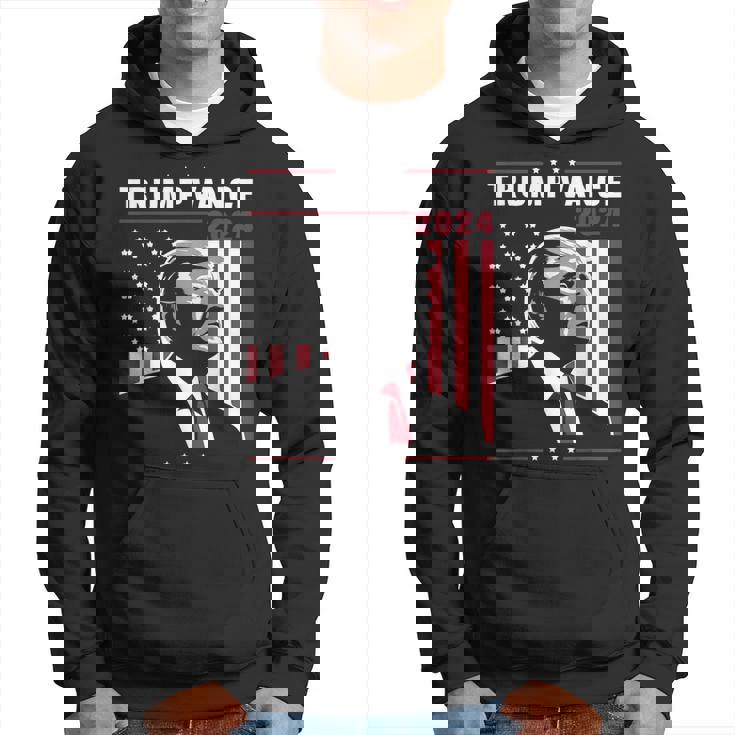 Donald Trump Jdance Bandera Estadounidense Trumpance 2024 Sudadera