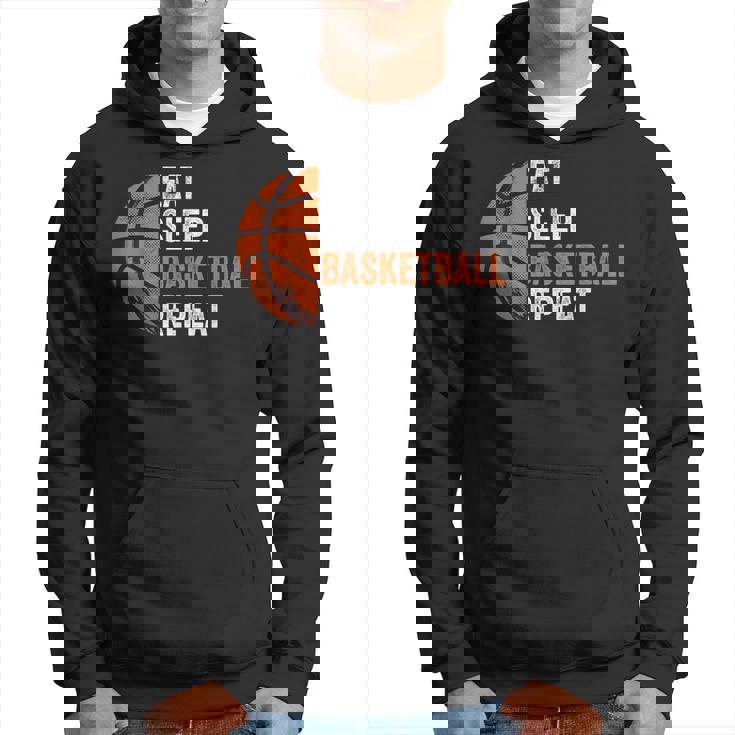 Eat Sleep Basketball Repeat Basketball Coach Sport Hoodie