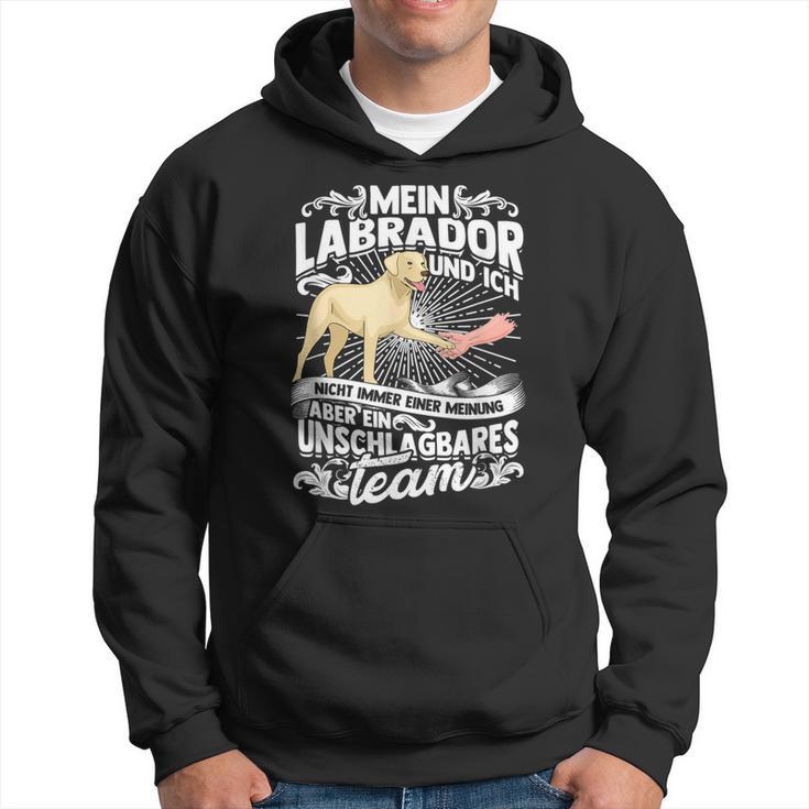 Ein Unbeatable Team Labbi Dog Holder Labrador Kapuzenpullover