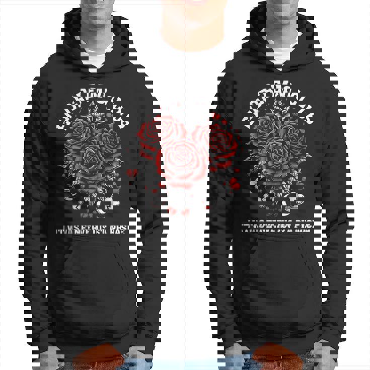 Elder Emo Club It Was Never Just A Phase Emo Goth Punk Hoodie