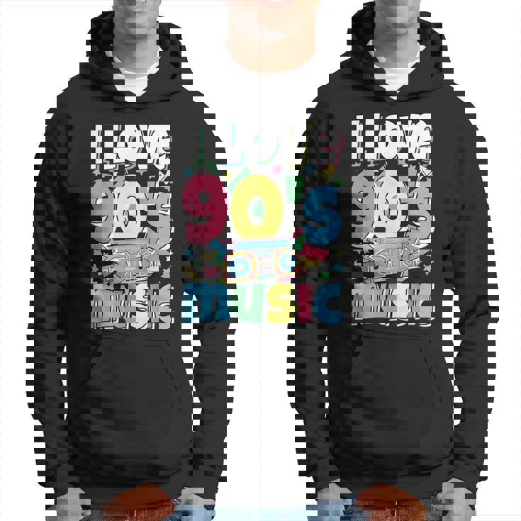 Me Encanta La Música De Los 90 Traje Retro Para Amantes De La Música De Los 90 Sudadera