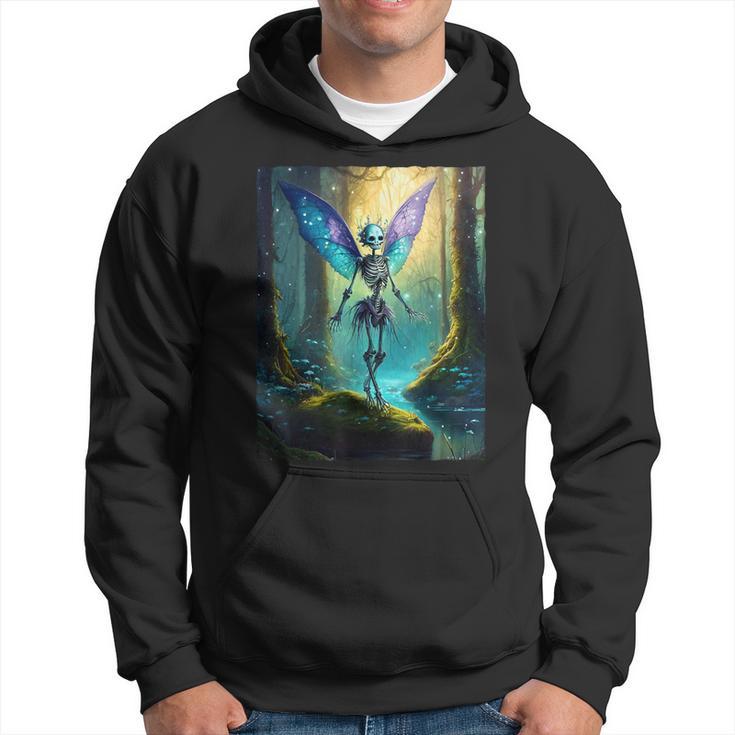 Fee Skelett Dark Fairycore Fairy Grunge Kapuzenpullover