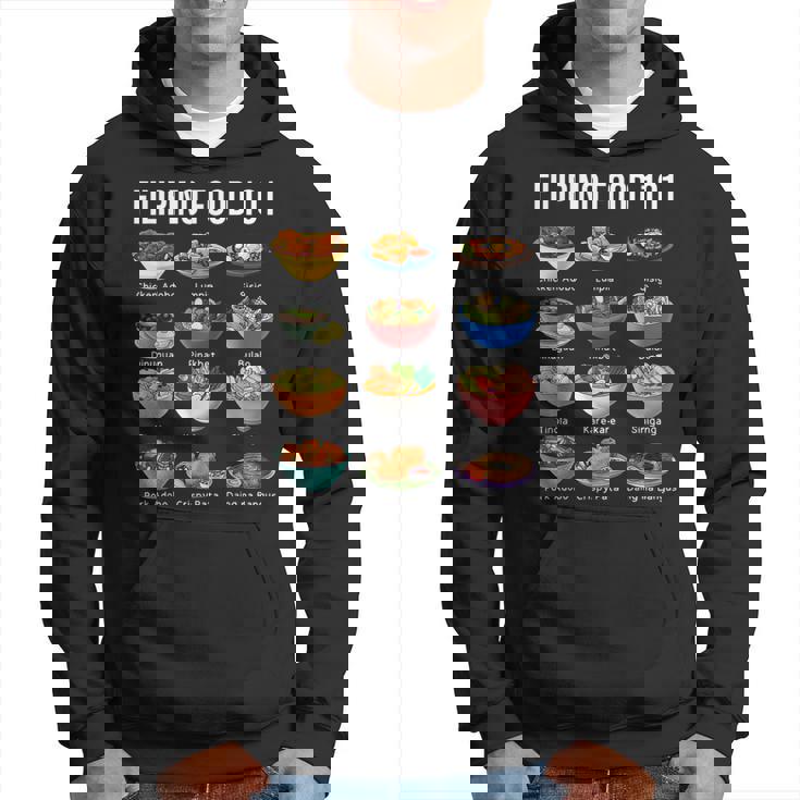 Filipino Food 101 Popular Pinoy Food Cool Filipino Hoodie
