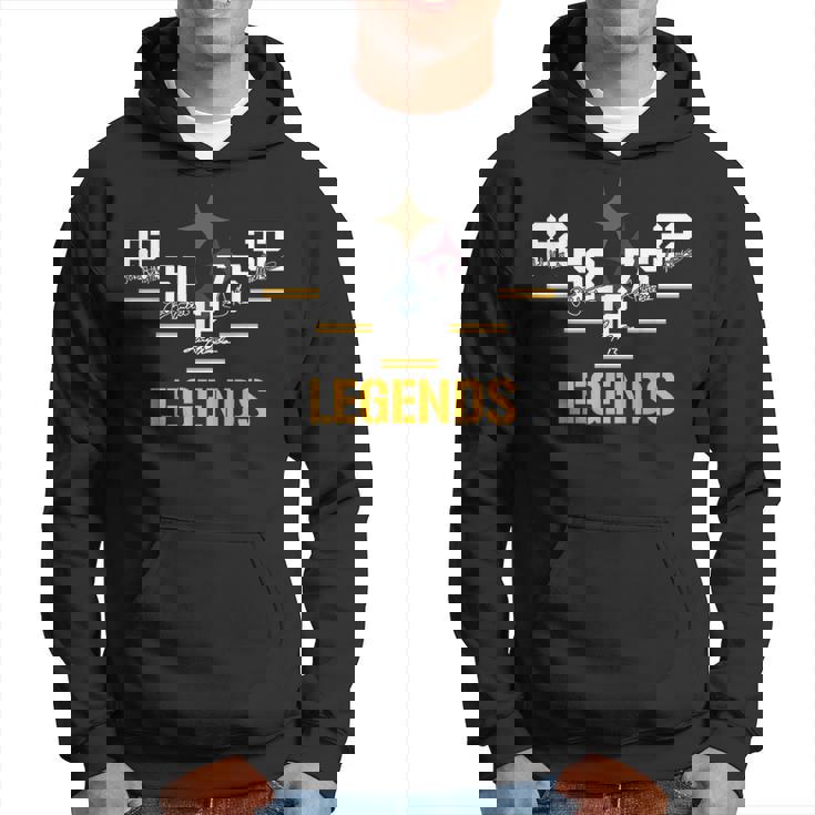 Football Vintage Pittsburgh Legends Signatures Hoodie