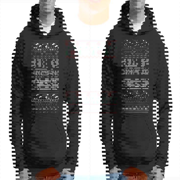 Full Of Christmas Cheer Ugly Christmas Sweater Ugly Xmas Hoodie