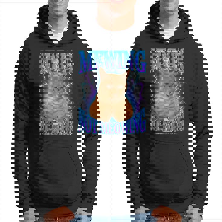 Cat Meme With Meowing Looksmax Meowing Cat Hoodie
