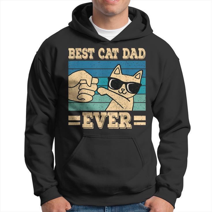 Cat Retro Best Cat Dad Ever Cat Lover Kapuzenpullover