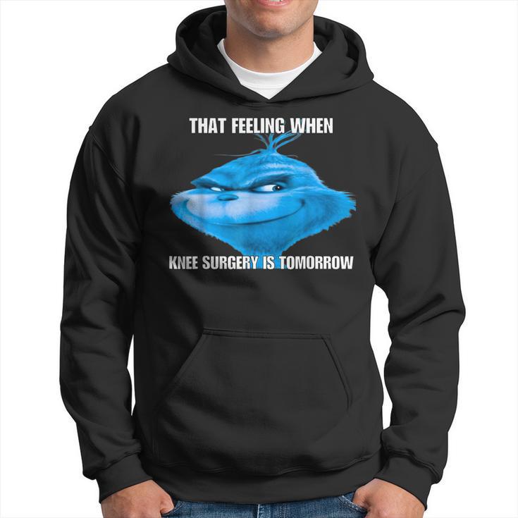 That Feeling When Knee Surgery Is Tomorrow Meme Men's Tshirt Back