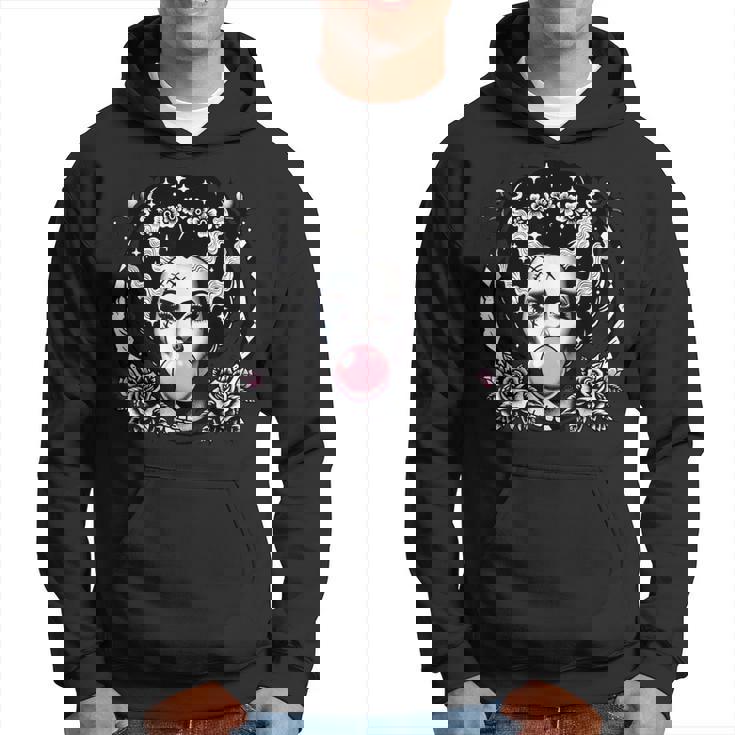 Frankenstein Monster And Bride Bubble Gum Halloween Hoodie