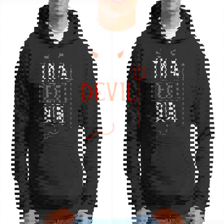 Lazy Easy Im A Devil Costume For Diy Halloween Party Hoodie