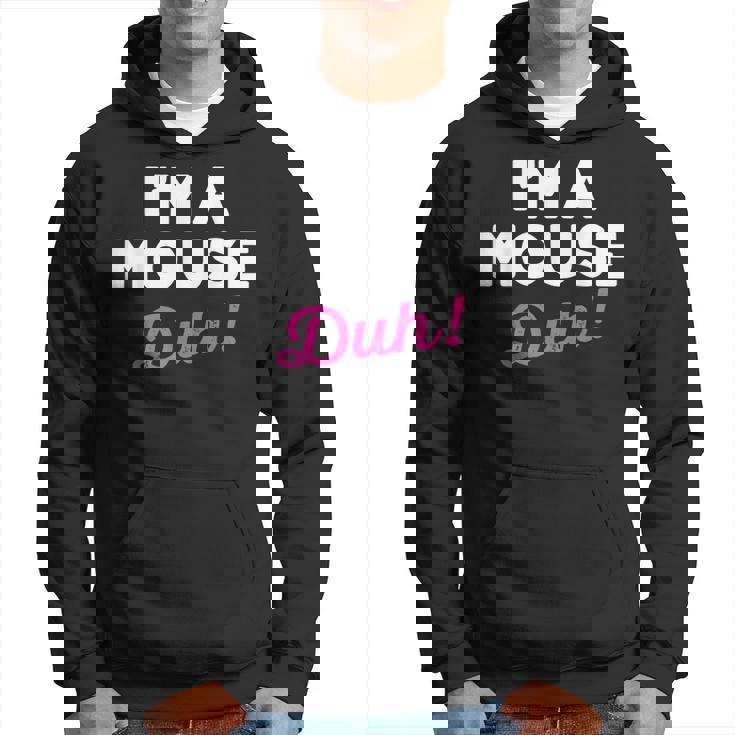 Lazy Easy Im A Mouse Costume For Diy Halloween Party Hoodie